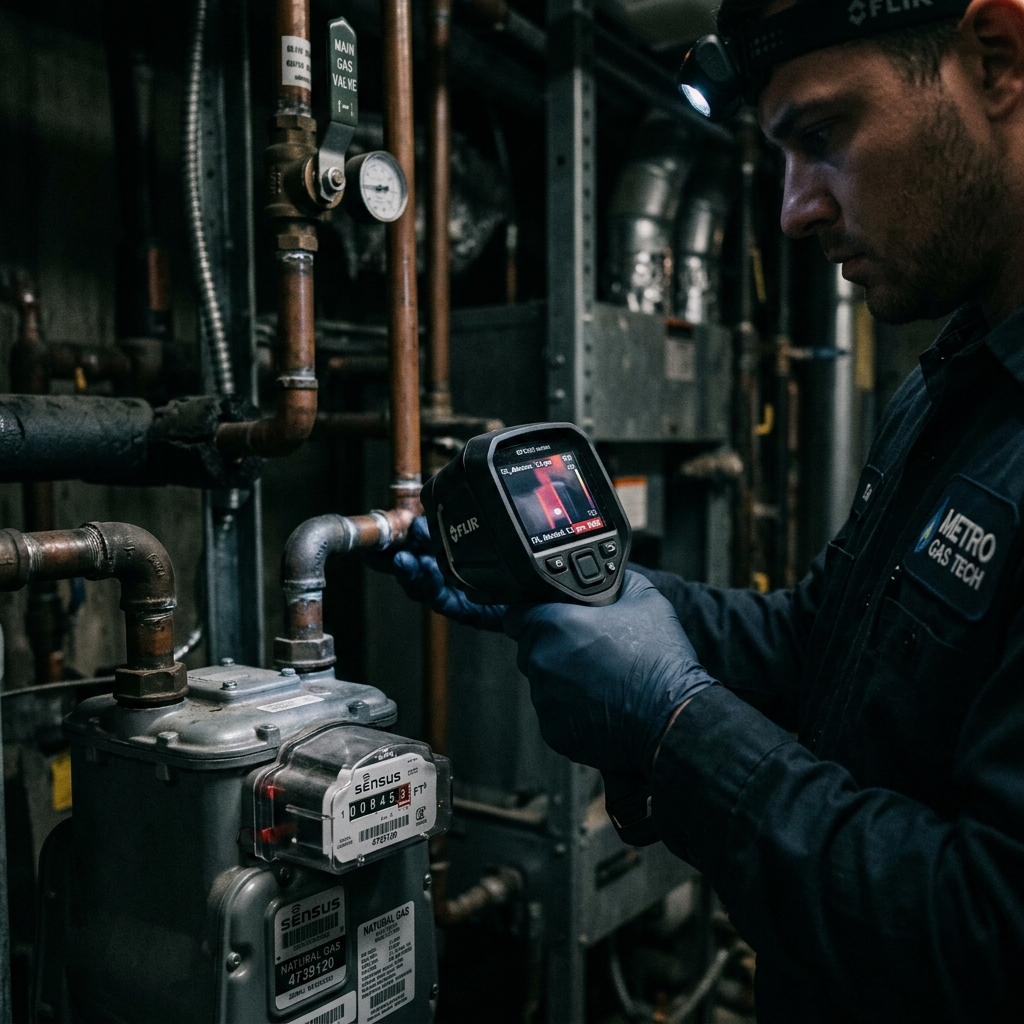 Gas Line Leak Detection