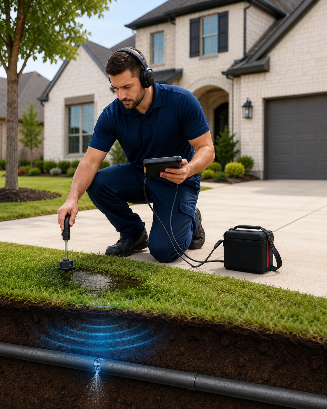 Professional leak detection specialist in Allen, TX